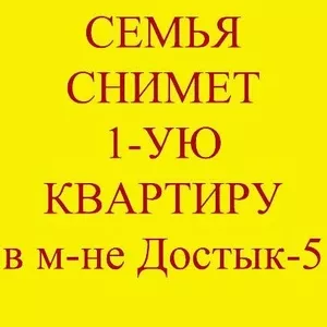 Сниму 1-ую квартиру на левом берегу,  Сауран 5